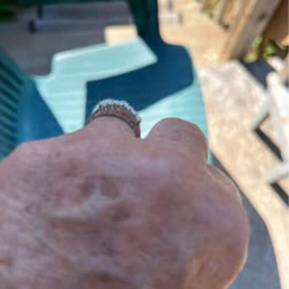 Vintage Sterling Silver Ring - Size 8 - Picture 4 of 6